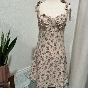 Floral Print Sleeveless Dress